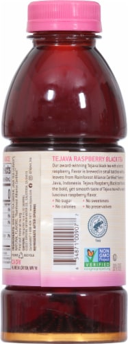 Tejava Unsweetened Raspberry Black Tea Perspective: back
