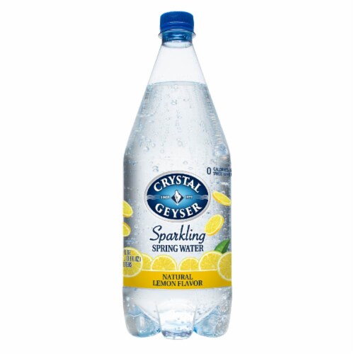 Crystal Geyser™ Sparkling Spring Water - Lemon Perspective: back