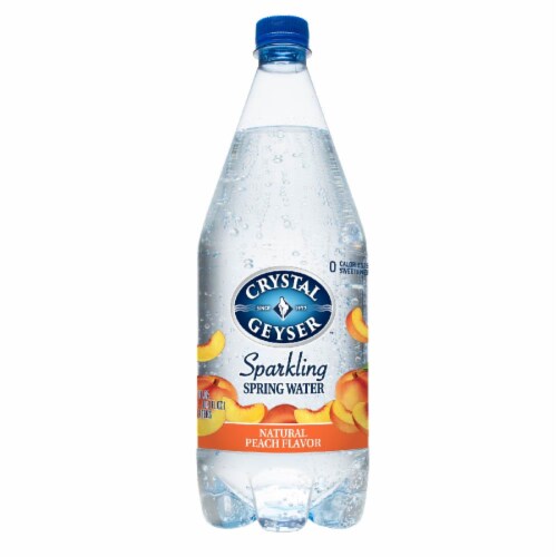 Crystal Geyser™ Sparkling Spring Water - Peach Perspective: back