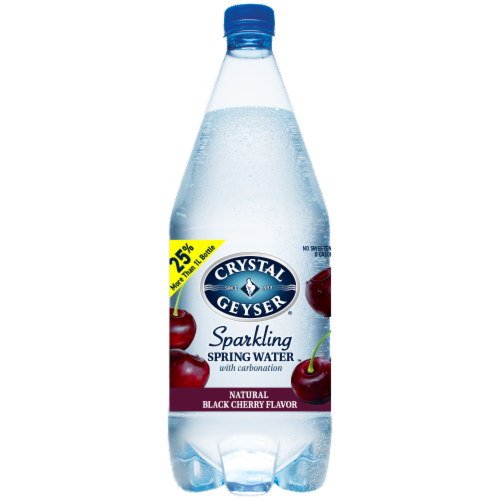 Crystal Geyser™ Sparkling Spring Water - Black Cherry Perspective: back