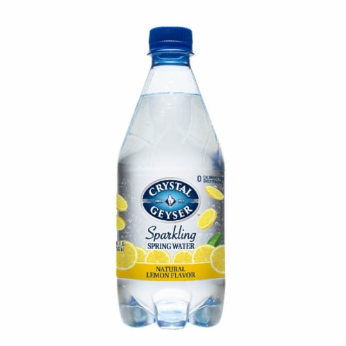 Crystal Geyser™ Sparkling Spring Water - Lemon Perspective: back