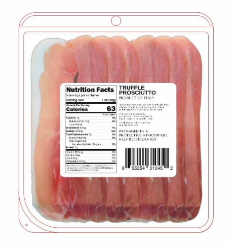 Casale Truffle Prosciutto Pre-Sliced Perspective: back