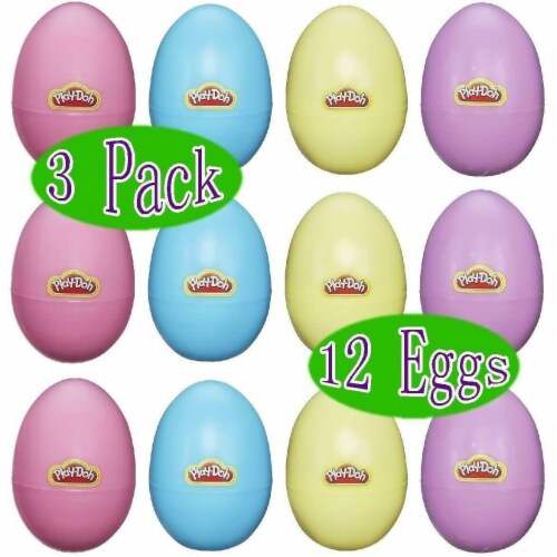 Play-Doh Treat Without The Sweet Spring Eggs 12ct Hunt Basket Gift Set Bundle Hasbro Perspective: back