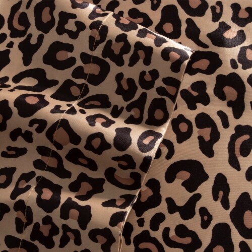 Elite Home Set of Soft Satin Weaved Polyester Bed Sheets, King, Leopard  Print, 1 Piece - Dillons Food Stores