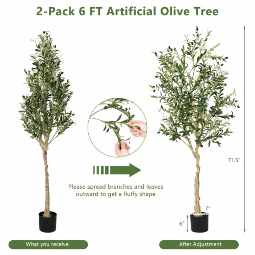 6ft artificial online outdoor trees