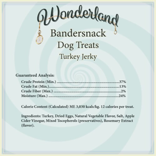 Wonderland's Bandersnack Turkey Jerky for Dogs 15 oz Perspective: back