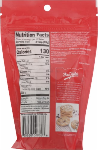 Mrs. Fields® Chocolate Chip Cookie Dough Dessert Toppings Perspective: back