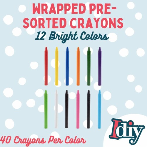 Craytastic Bulk Unwrapped Crayons Case Of 270 9 Colors Wax For Crafting