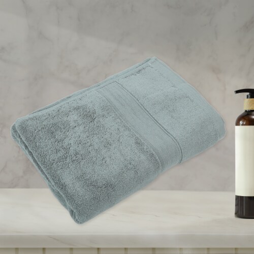 VOCOSTE Classic Design Plain Soft Absorbent Cotton Bath Towel Perspective: back