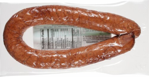 Holmes Smokehouse Jalapeno Pecan Smoked Sausage Ring Perspective: back