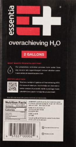 Essentia Gallon Water Perspective: back