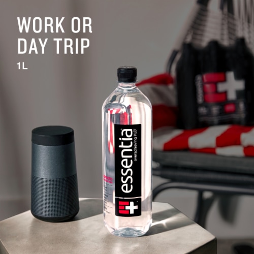 Essentia Ionized Alkaline Bottled Water Perspective: back