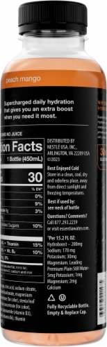 Essentia® Hydroboost Peach Mango Enhanced Water Beverage Perspective: back