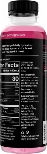 Essentia® Hydroboost Raspberry Pomegranate Enhanced Water Beverage Perspective: back
