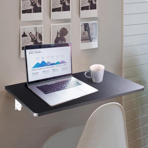 Wall Mounted Floating Folding Computer Desk 23 5 8 x 15 3 4 66lbs