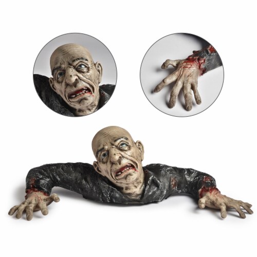 31 Animated Halloween Prop Groundbreaker Zombie Graveyard Haunted House Party Decoration Perspective: back