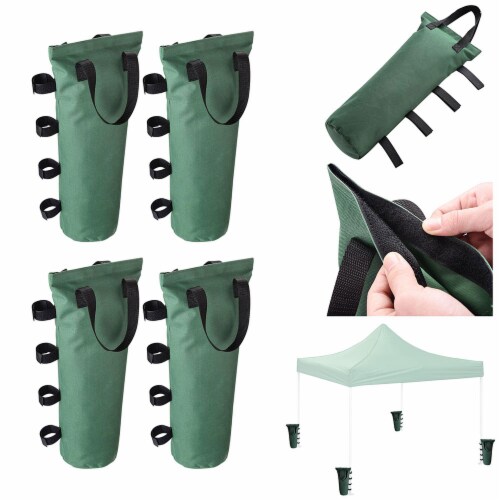 4 Pcs 18 Monoshock Weight Sand Bag for Outdoor Pop Up Canopy Tent Shelter Garden Perspective: back