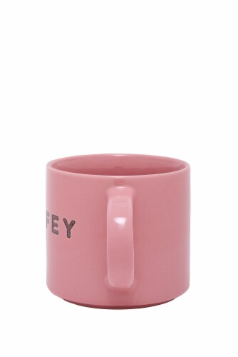 Pacific Market International Wifey Stacking Mug - Pink Perspective: back
