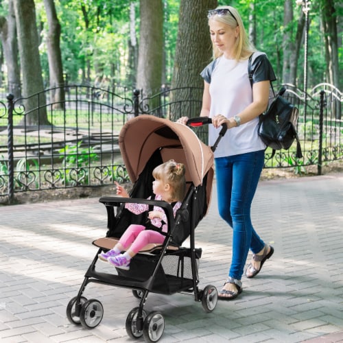 Slickblue Toddler Travel Stroller for Airplane with Adjustable Backrest and Canopy 1 Unit Kroger