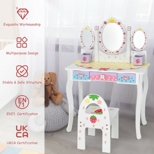 Kids dressing table and chair on sale