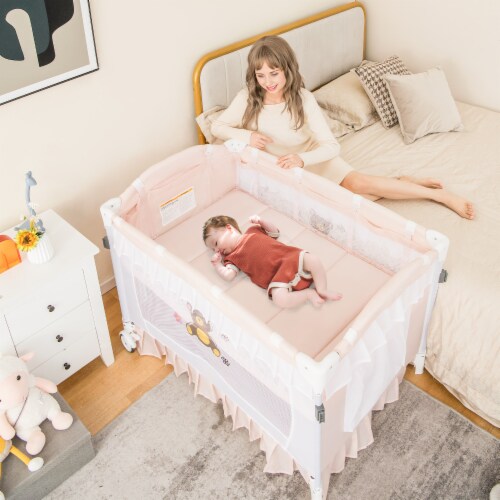 Slickblue Convertible Bassinet with Removable Changing Table and Detachable Mesh Net 1 Unit King Soopers