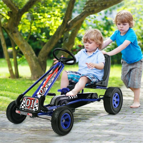 Slickblue 4 Wheels Kids Ride On Pedal Powered Bike Go Kart Racer Car Outdoor Play Toy 1 Unit Fry s Food Stores