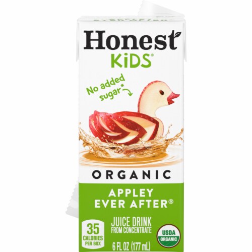 Honest Kids® Organic Appley Ever After® Juice Cartons Perspective: back