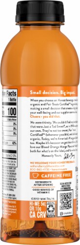 Honest Tea® Organic Blood Orange Mango Flavored Herbal Tea Perspective: back