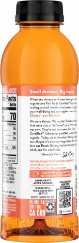 Honest® Organic Peach Oolong Tea Perspective: back