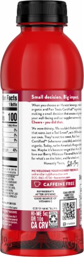 Honest Tea Organic Berry Hibiscus Herbal Tea Perspective: back