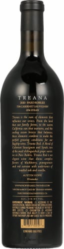 Treana Meritage Red Blend Perspective: back