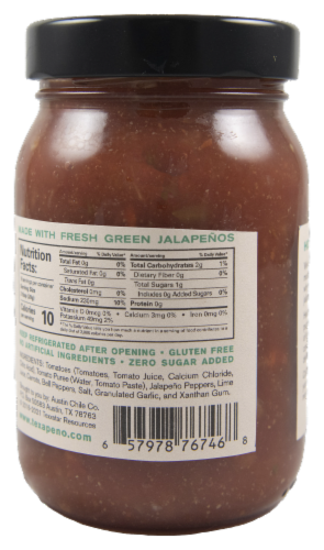 Texapeno Roja Medium Jalapeno Salsa Perspective: back