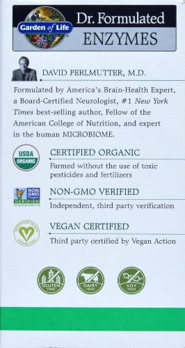 Garden of Life Dr Formulated Organic Digest + Enzymes Chewables Perspective: back