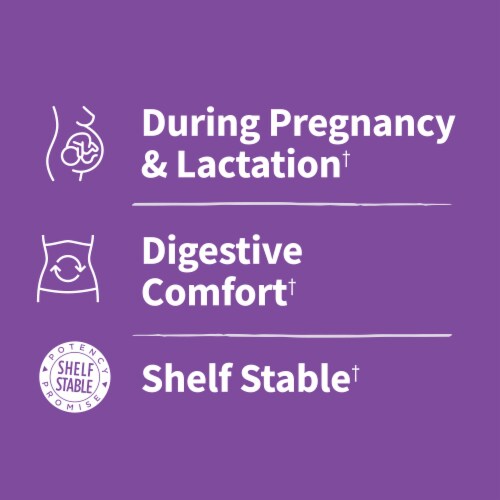 Garden of Life Dr. Formulated Prenatal & Postnatal Daily Care Probiotics for Mom & Baby, Capsules Perspective: back