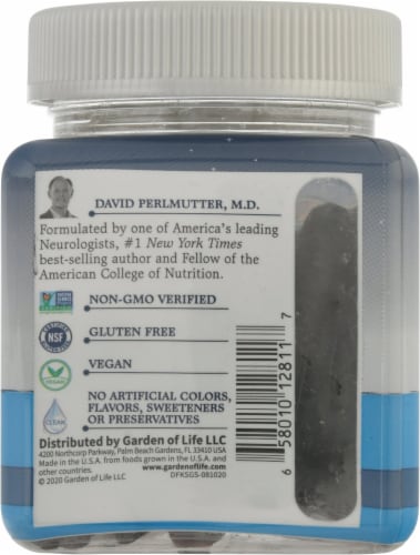 Garden of Life Dr Formulated Kids Sleep Gummies Perspective: back