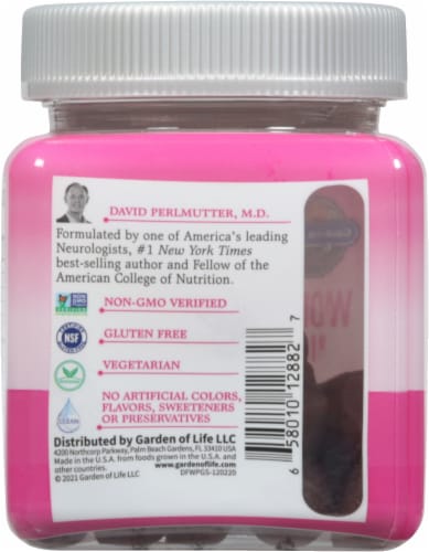 Garden of Life® Dr. Formulated Women's Probiotic Cranberry Digestive and Immune Gummies Perspective: back