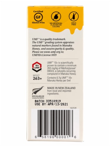 Comvita™ Kids Grape Flavor Nighttime Dietary Supplement Soothing Syrup Perspective: back