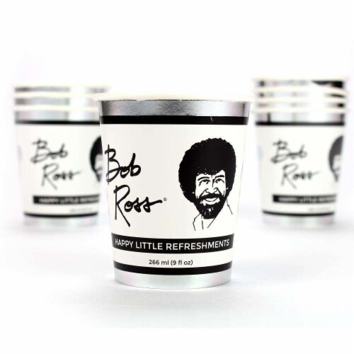 Prime Party Bob Ross Classic Cups (8 Pack) Perspective: back