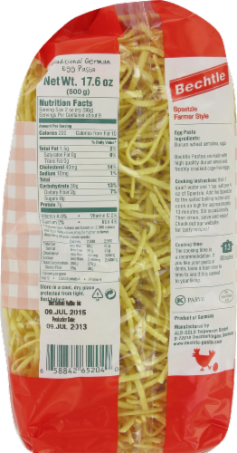 Bechtle Traditional German Egg Noodle Pasta Perspective: back