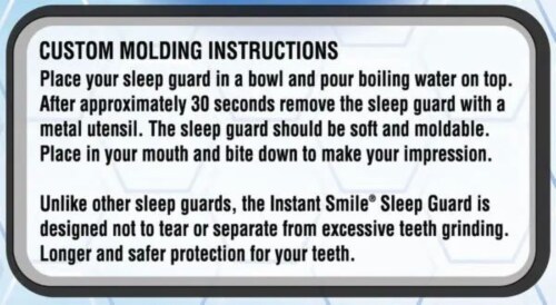 Billy Bob Teeth Inc. Instant Smile Sleep Guard Perspective: back