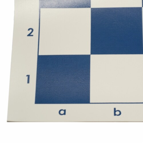 WE Games Complete Tournament Chess Set, Plastic Pieces, Blue Board, Travel Bag Perspective: back