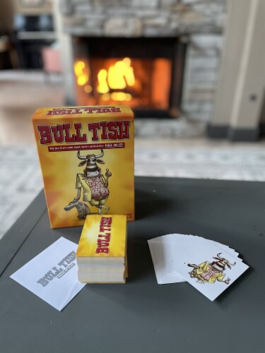 TDC Games Bull Tish The All-Play Card Game That's Absolutely Full of IT! Perspective: back