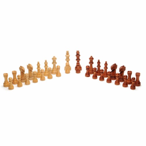 WE Games Staunton Chessmen Perspective: back