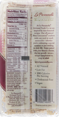 La Panzanella® Mini Multigrain Artisan Crackers Perspective: back
