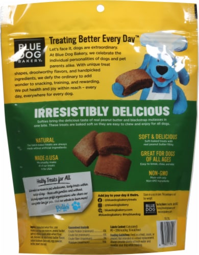 Blue Dog Bakery® Softies Peanut Butter Flavor Medium Dog Treats Perspective: back