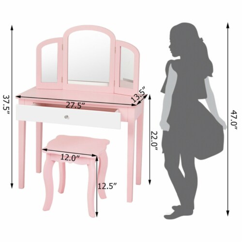 Fold up hotsell makeup table
