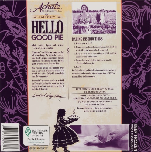 Achatz® Handmade Hello Good Pie Beef Pot Pie Perspective: back