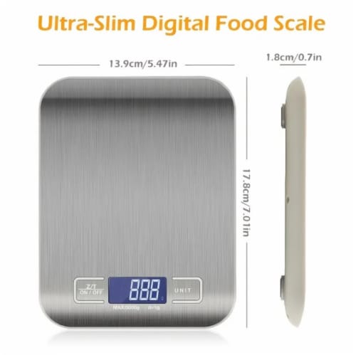 Taylor Digital 11lb Glass Top Food Scale - Silver