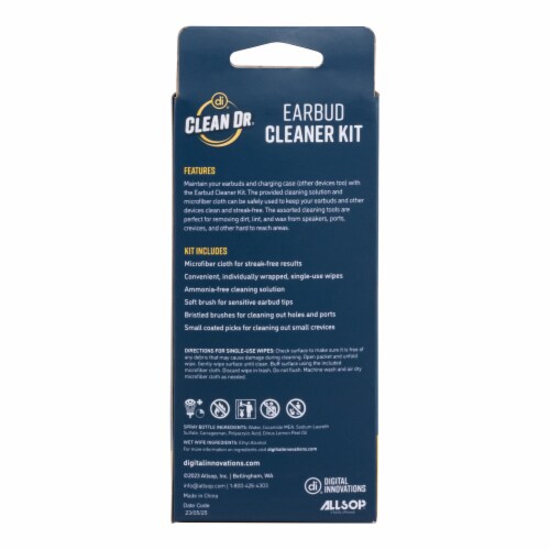 CleanDr® Earbud Cleaning Kit Perspective: back