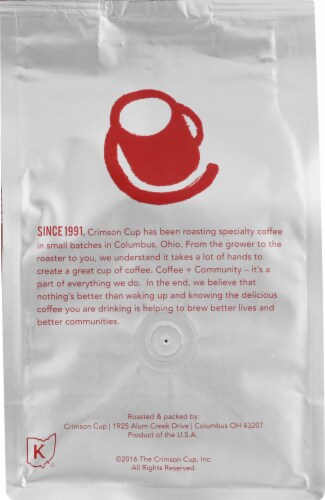 Crimson Cup® Celtic Grogg® Light Roast Ground Coffee Perspective: back